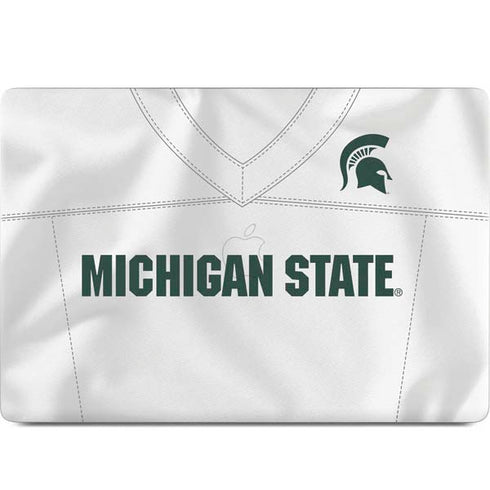 Michigan State University White Jersey MacBook Skins